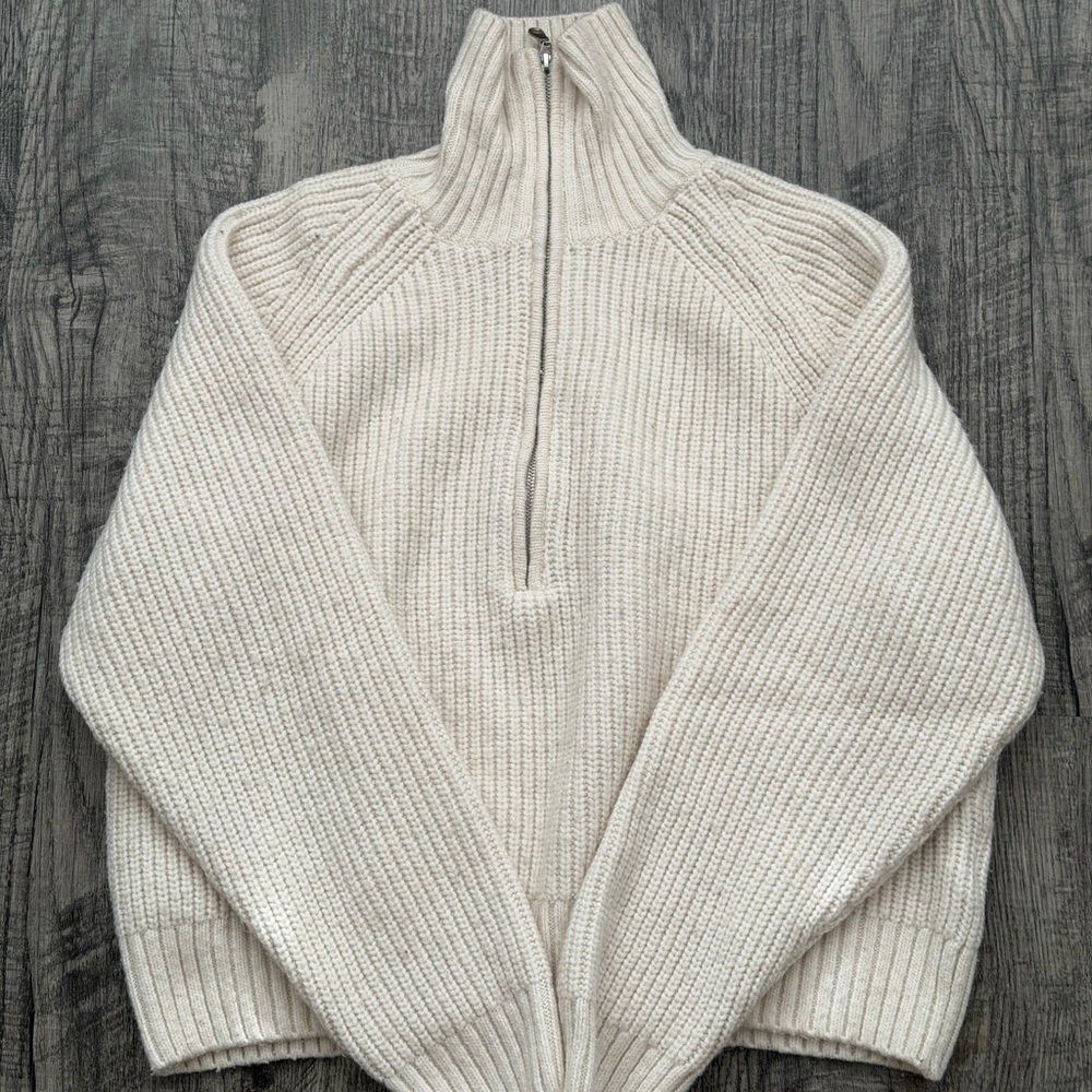 H&M Cream Cowl Neck Sweater